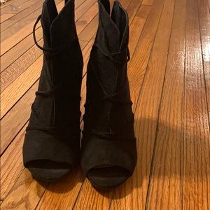 Lauren Conrad High Heels Shoes Boots Open Toe